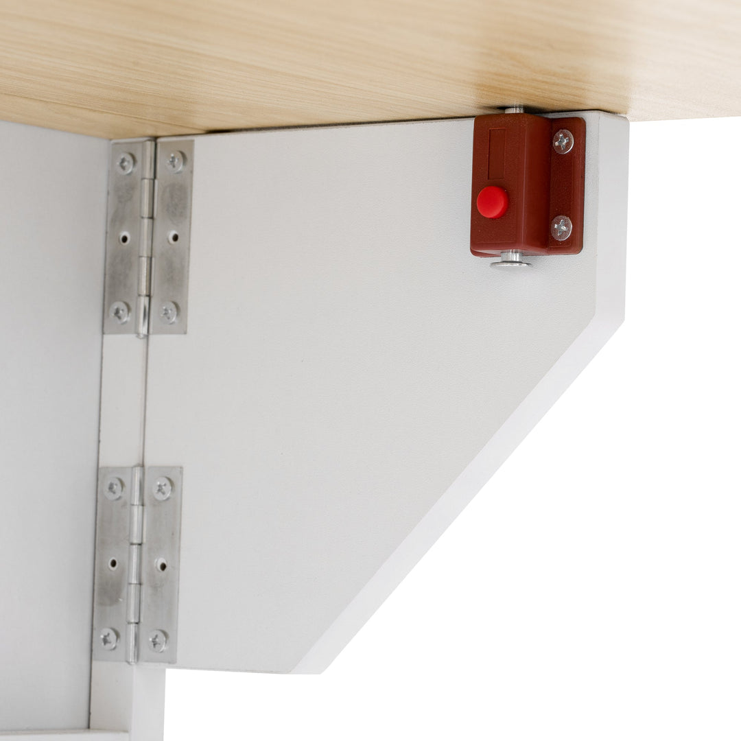 2-in-1 Pet Friendly Dog Crate Kitchen Island End Table