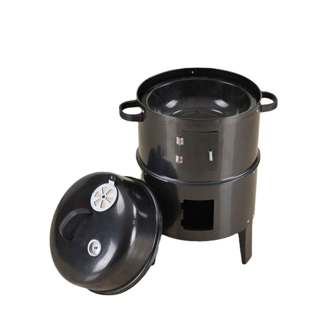 Double-Layer Charcoal Grill Stove for Outdoor Cooking