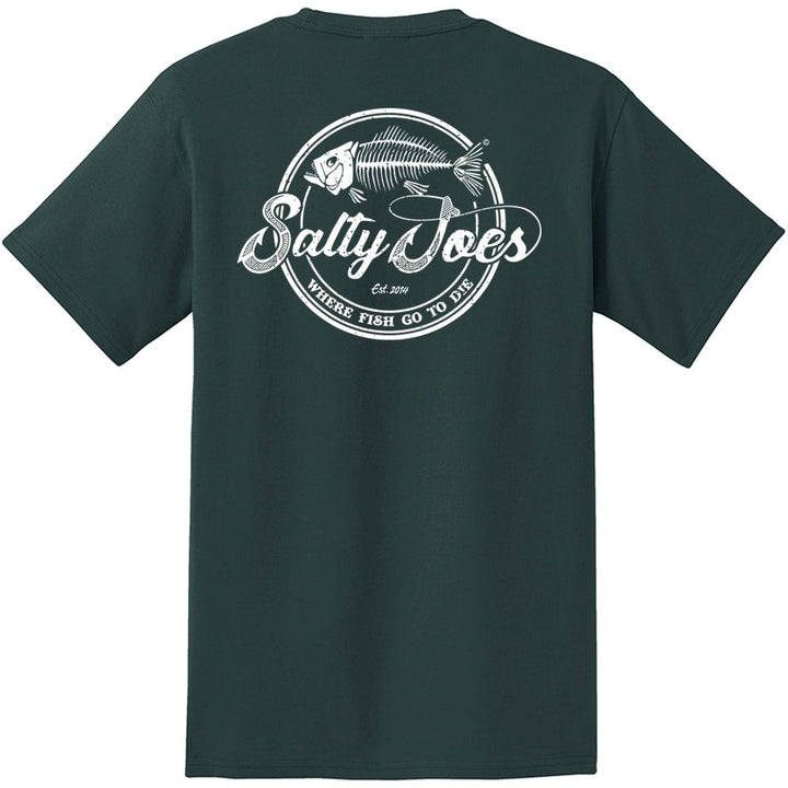 Salty Joe's Skeleton Hook Heavyweight Pocket Tee