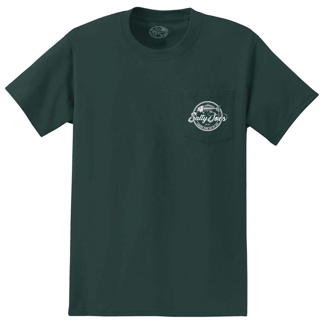 Salty Joe's Skeleton Hook Heavyweight Pocket Tee