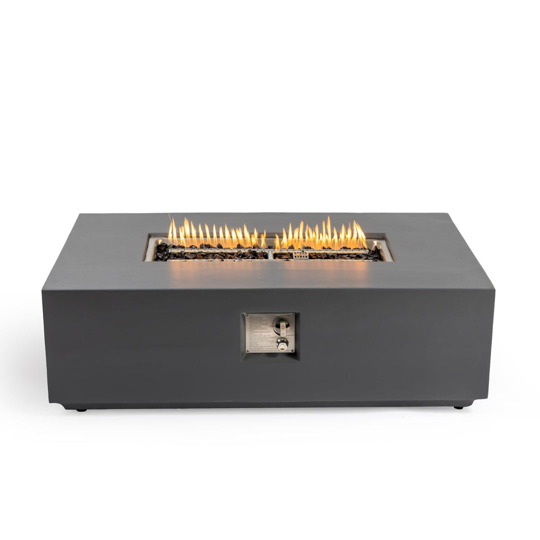 Volon Modern Rectangular Fire Pit Table