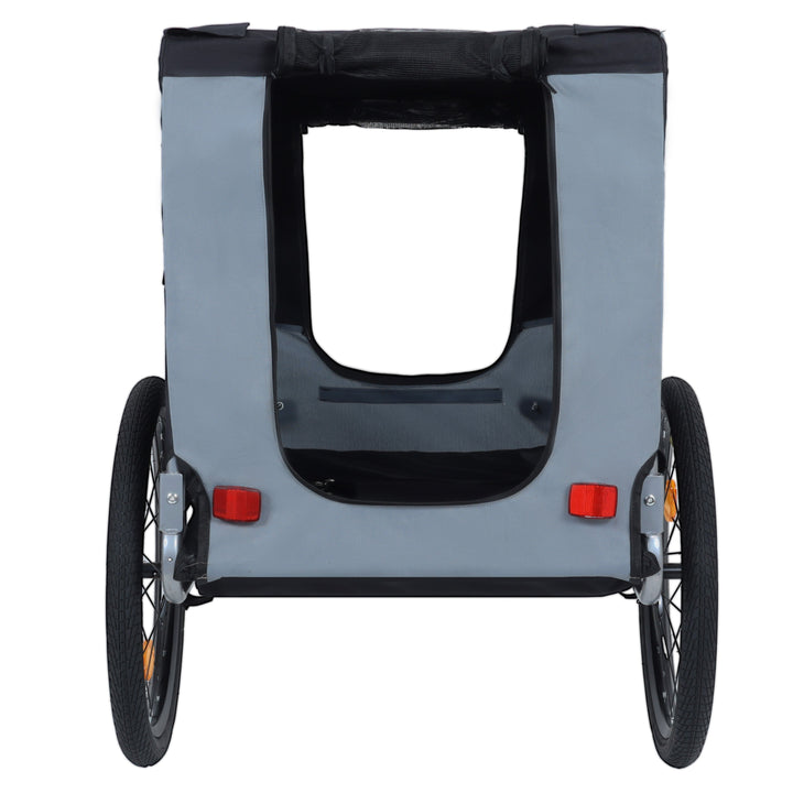 Large Folding Bike Trailer for Dogs – 66LB Capacity All-Terrain Pet Carrier