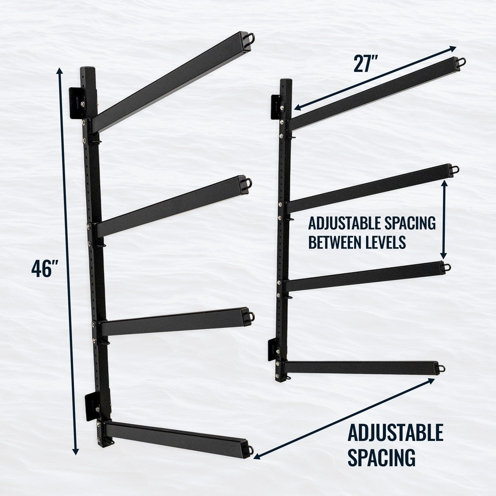 Shenandoah Elevated Kayak Storage Rack for Outdoors