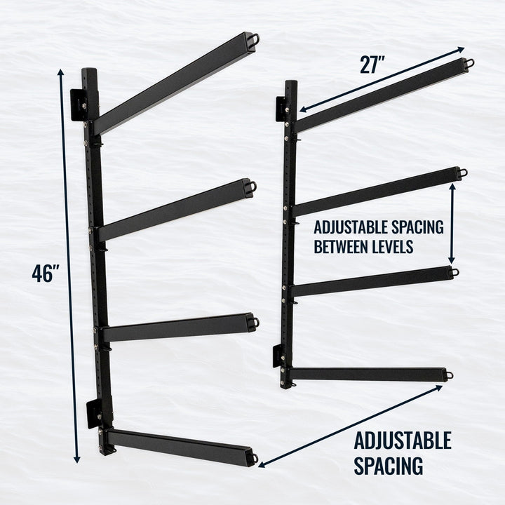 Shenandoah Elevated Kayak Storage Rack for Outdoors