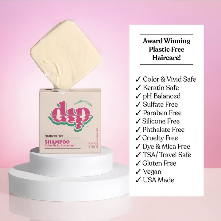 Color Safe Shampoo Bar for Every Day - Fragrance Free