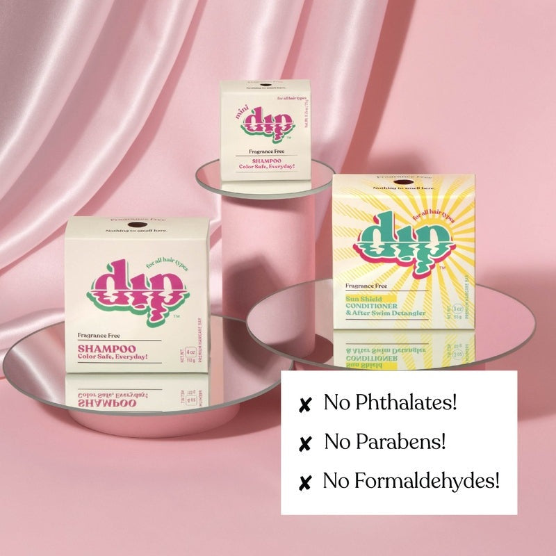 Mini Dip Color Safe Shampoo Bar for Every Day - Fragrance Free