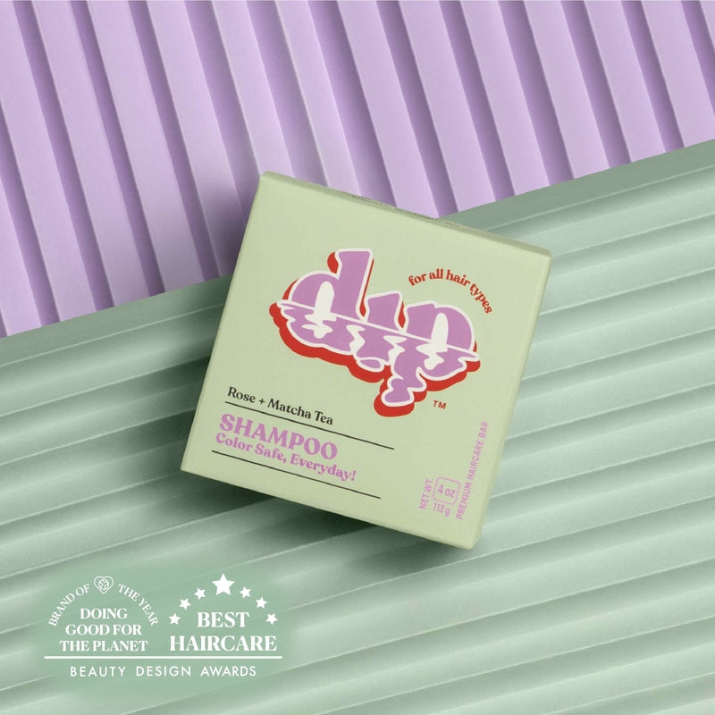 Color Safe Shampoo Bar for Every Day - Rose & Matcha Tea