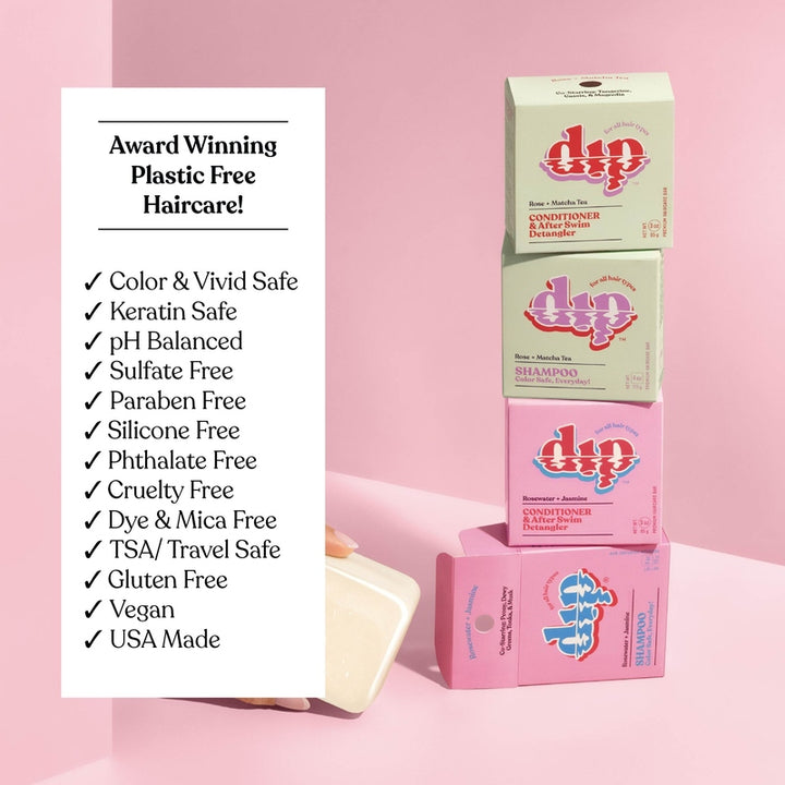 Color Safe Shampoo Bar for Every Day - Rosewater & Jasmine