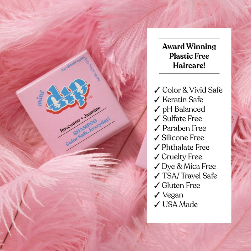 Mini Dip Color Safe Shampoo Bar for Every Day - Rosewater & Jasmine