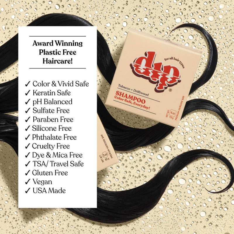 Color Safe Shampoo Bar for Every Day - Tobacco & Driftwood