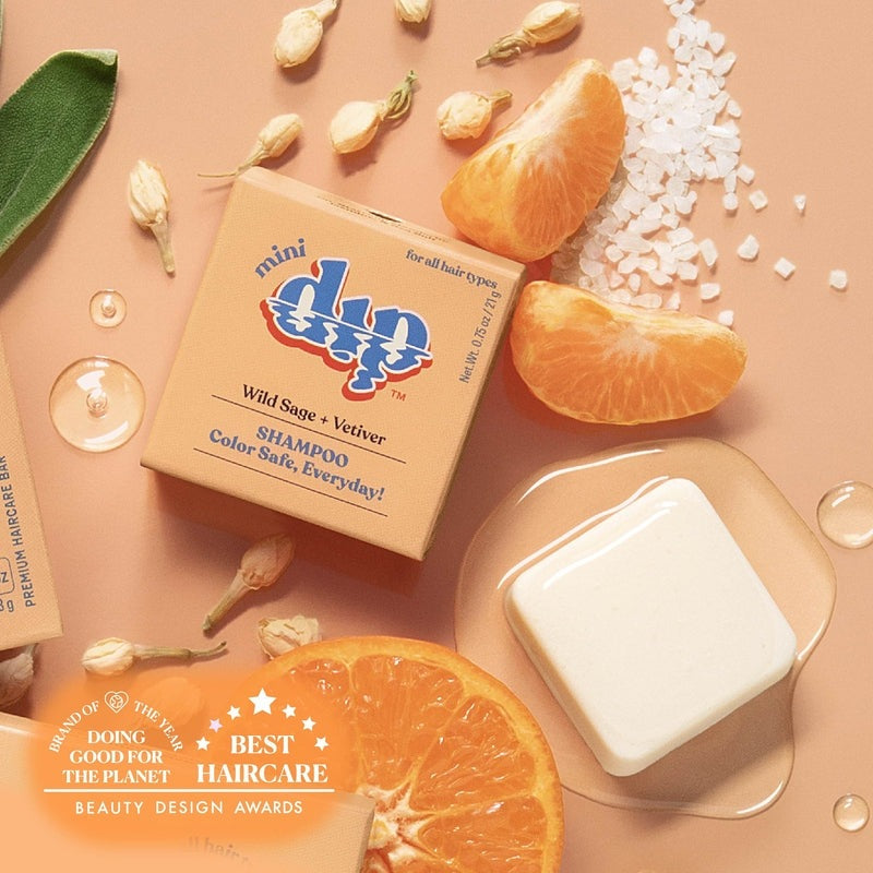 Mini Dip Color Safe Shampoo Bar for Every Day - Wild Sage & Vetiver