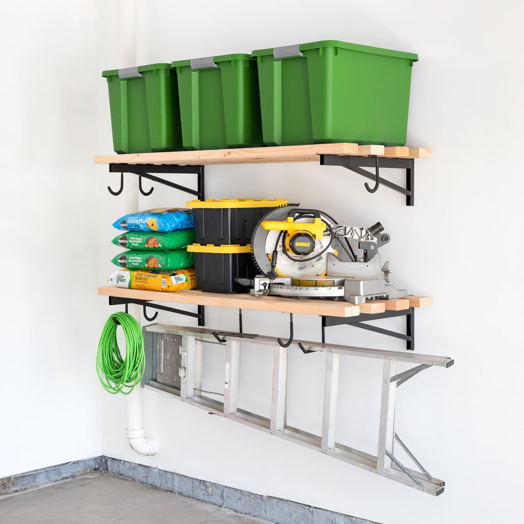 DIY Wall Shelf Brackets for Heavy Storage Solutions