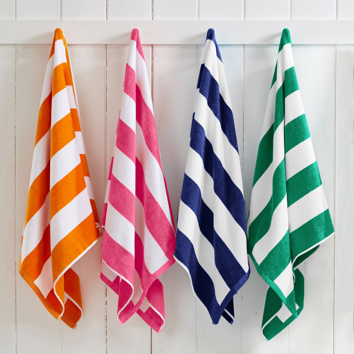 Cotton Velour Cabana Beach Towel - Novia Collection