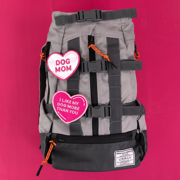 K9 Sport Sack Dog Mom Heart Patch