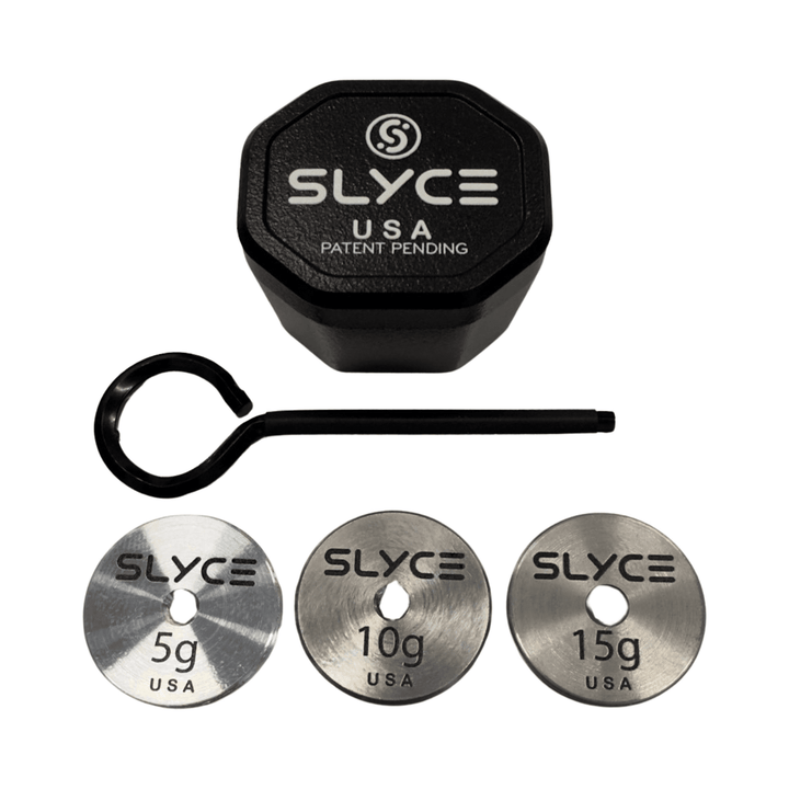 SLYCE Adjustable Weighted SpeedCap Slim Edition (21g-36g) Paddle Performance Enhancer**