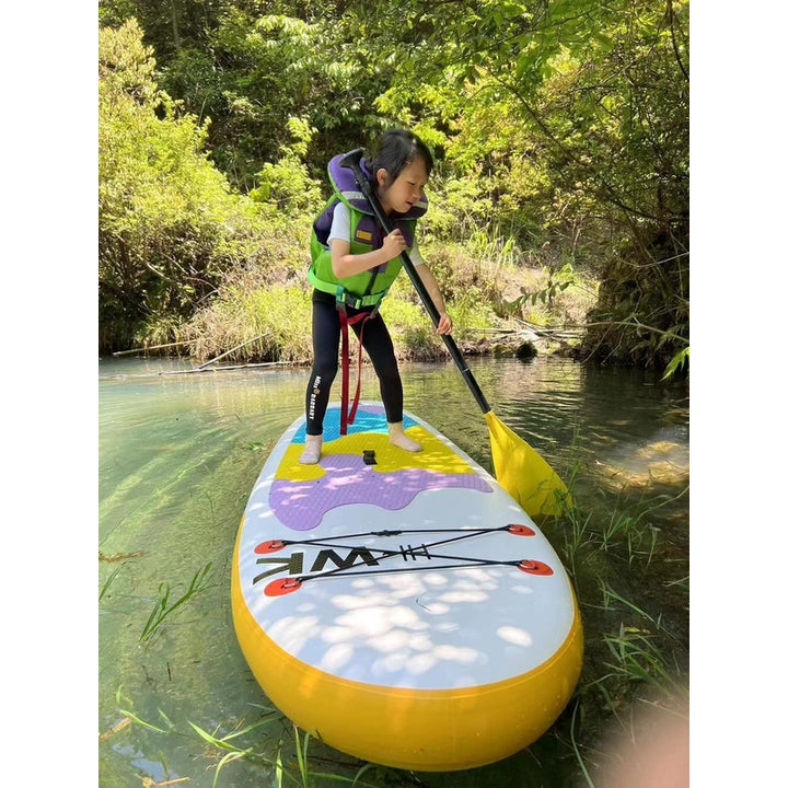 inflatable paddle board 8' Kids Sup including sup paddle, paddleboard backpack, pump, leash