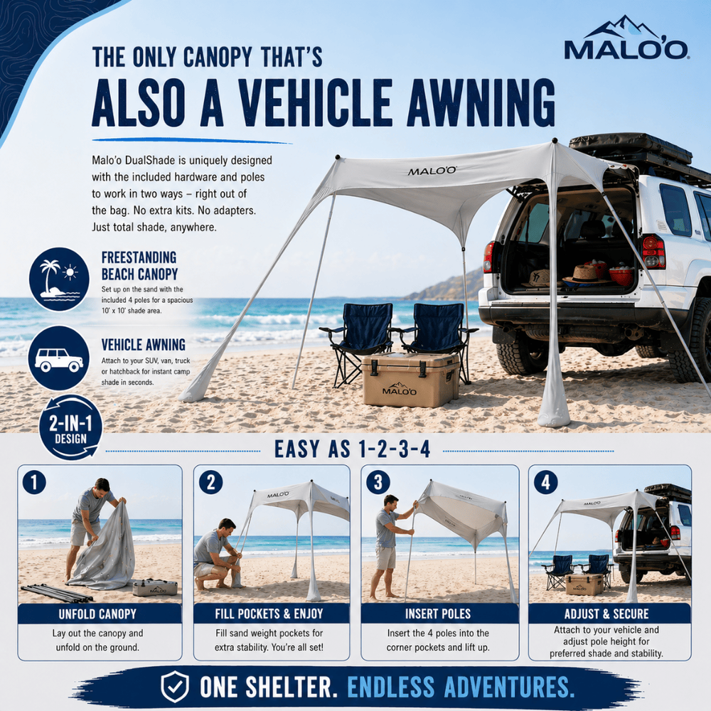 Malo'o Racks Canopy Tent & Vehicle Awning