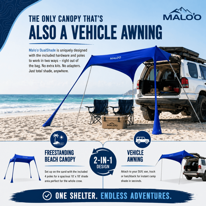 Malo'o Racks Canopy Tent & Vehicle Awning