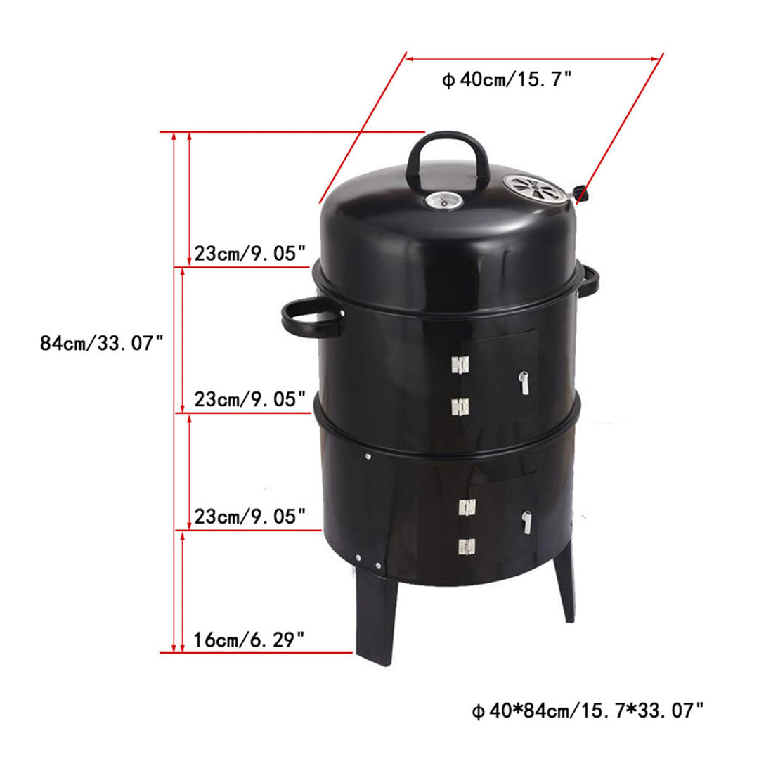 Double-Layer Charcoal Grill Stove for Outdoor Cooking