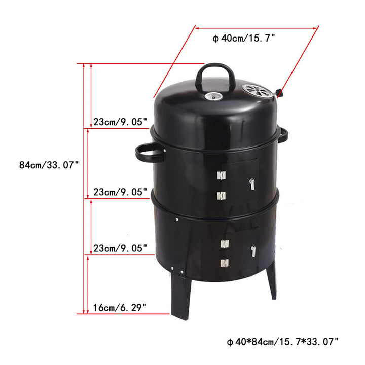Double-Layer Charcoal Grill Stove for Outdoor Cooking