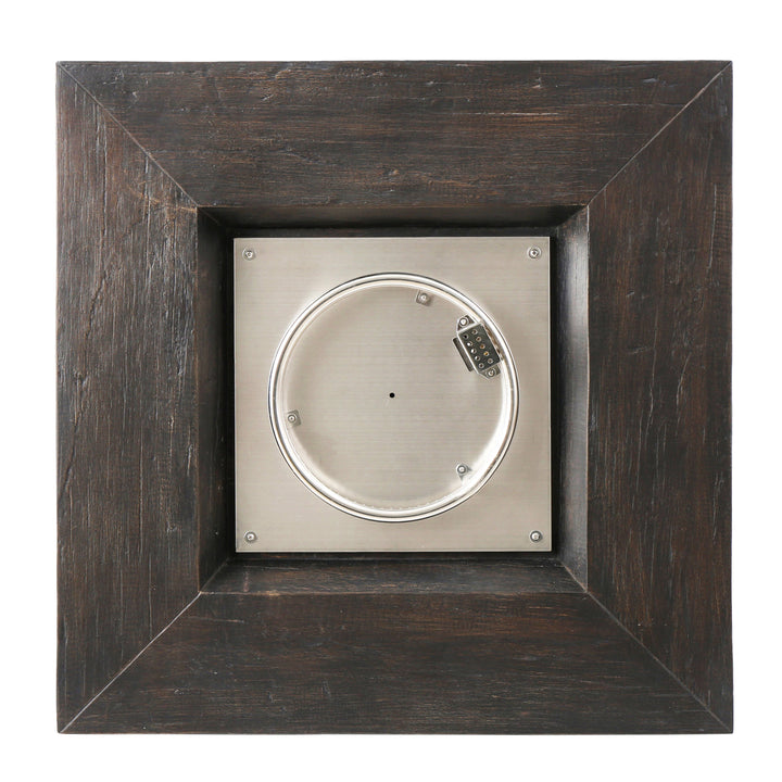 Anchorage 32'' Wood Square MGO Fire Pit Brown - 40,000 BTU