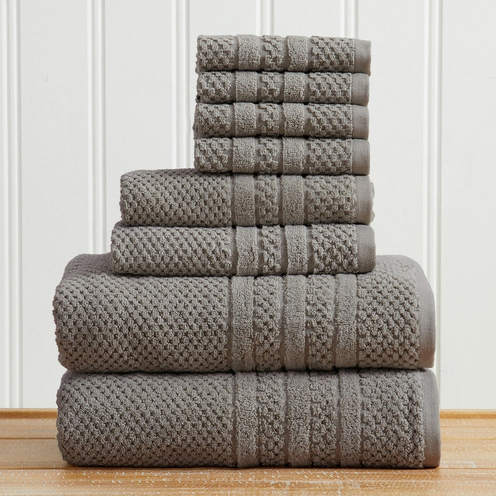 Checkered Jacquard Bath Towel Set - Giuliana Collection