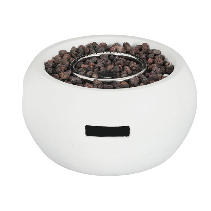 Patio MGO Propane Fire Pit, 40,000 BTU, White