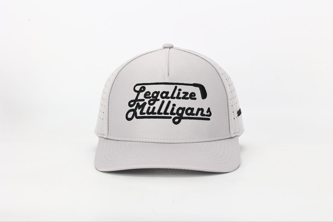 Shank it Golf Legalize Mulligans Gray Golf Hat