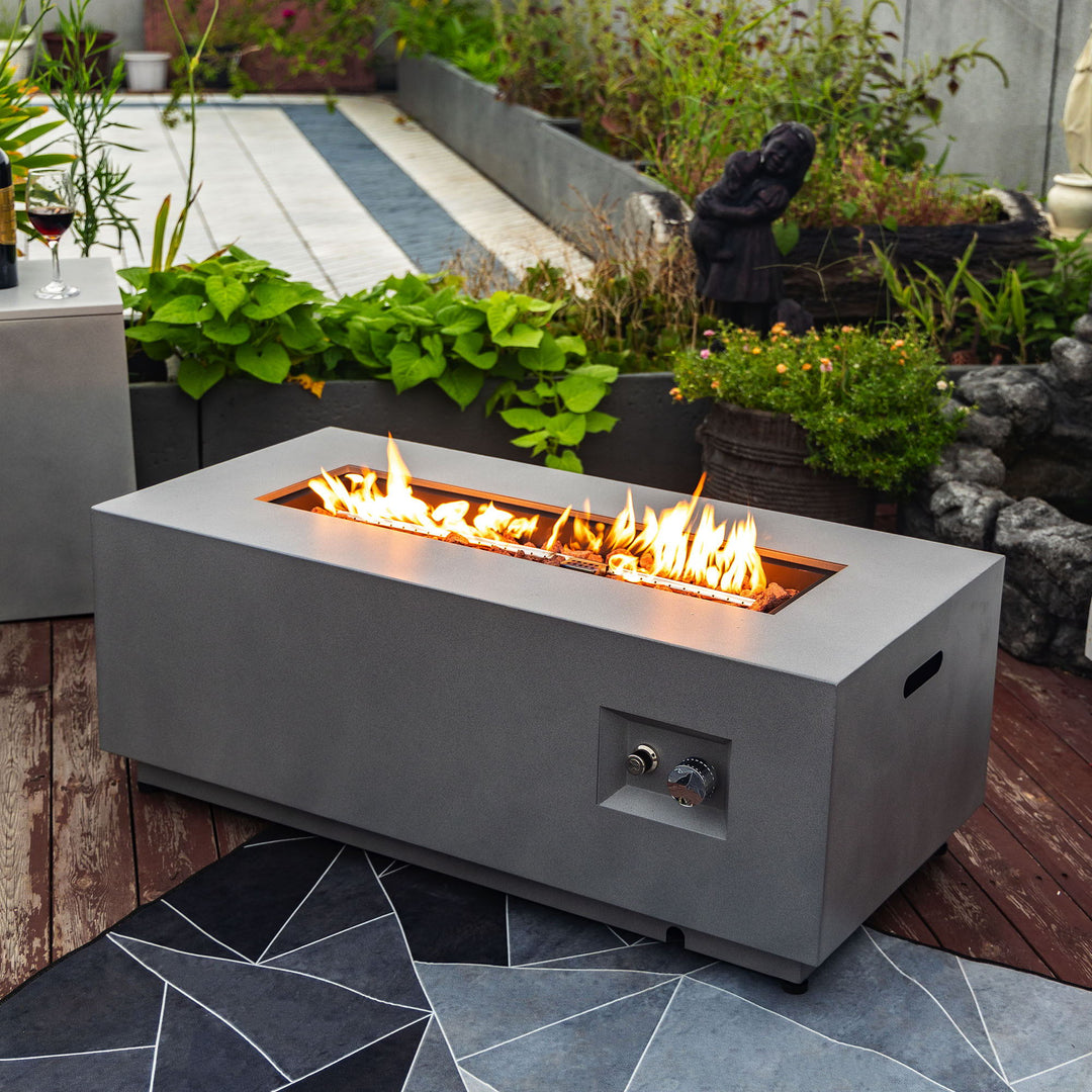 42" Propane Gas Fire Pit Table for Outdoor Use