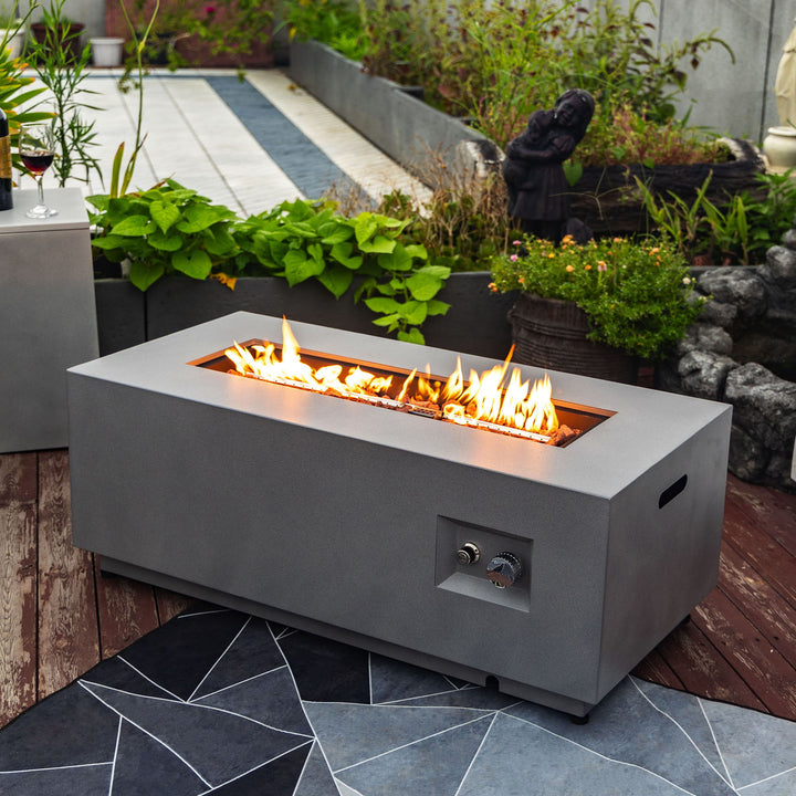 42" Propane Gas Fire Pit Table for Outdoor Use