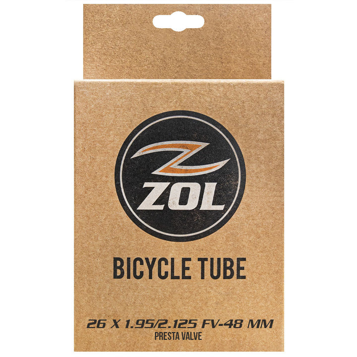 Zol Mountain Bike Bicycle Inner Tube 26"x1.95/2.125 Presta Valve 48mm