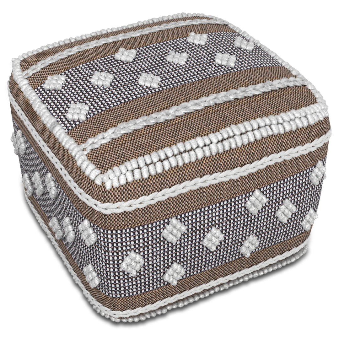 Mapleton Recycled Polyester Pouf for Indoor and Outdoor