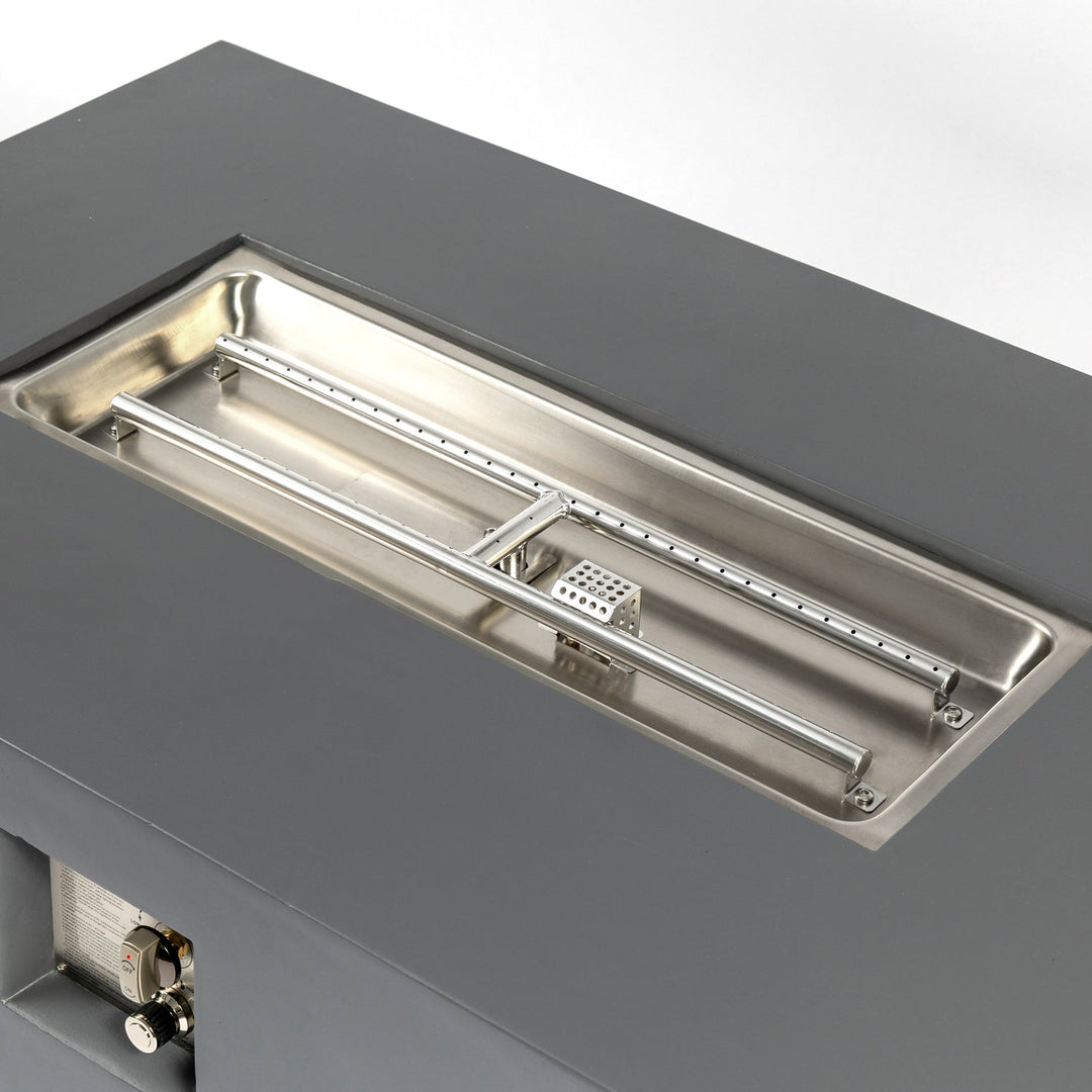 Volon Modern Rectangular Fire Pit Table