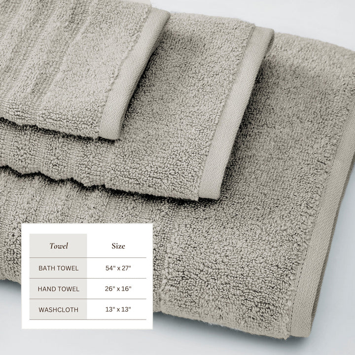 Combed Cotton Bath Towels - Karina Collection