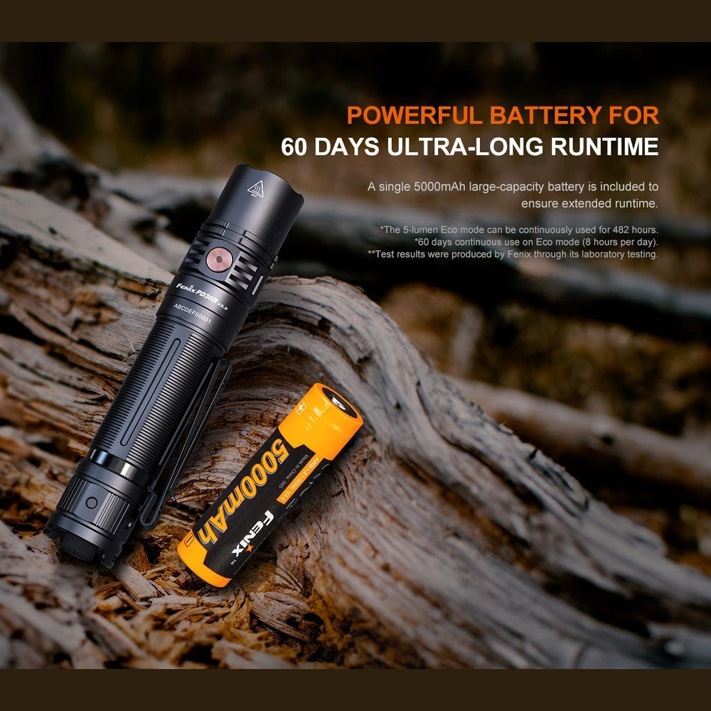 Fenix PD36R V2 Compact Rechargeable Tactical Flashlight - 1700 Lumens