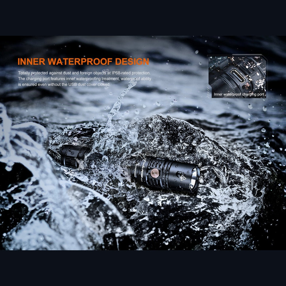 Fenix PD36R V2 Compact Rechargeable Tactical Flashlight - 1700 Lumens