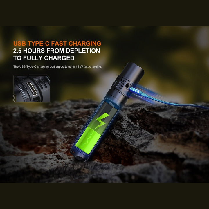Fenix PD36R V2 Compact Rechargeable Tactical Flashlight - 1700 Lumens