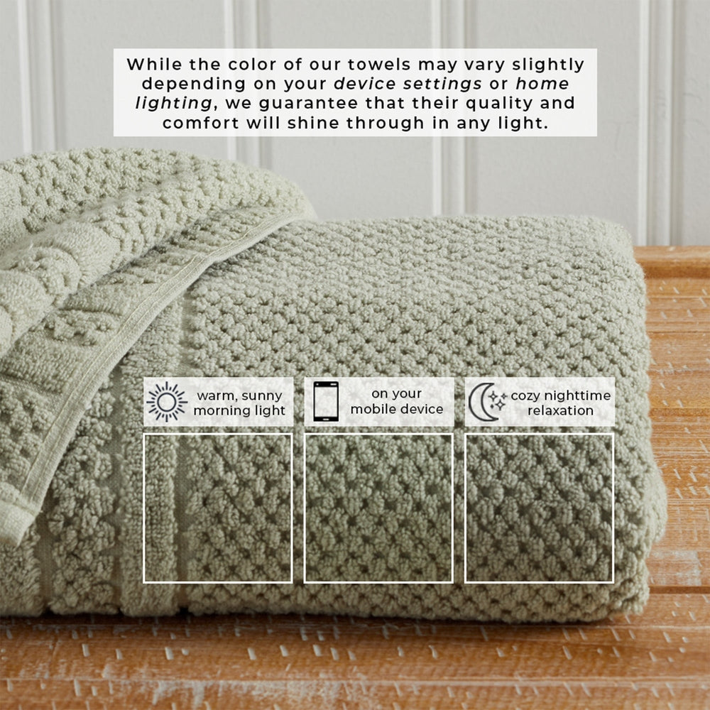 Checkered Jacquard Bath Towel Set - Giuliana Collection
