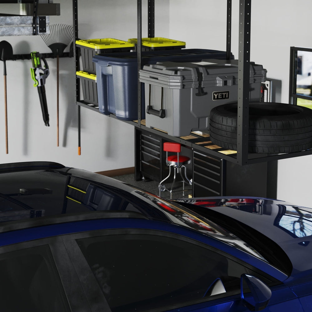 Overhead Garage Shelving 700 lbs | Faber Easy Installation