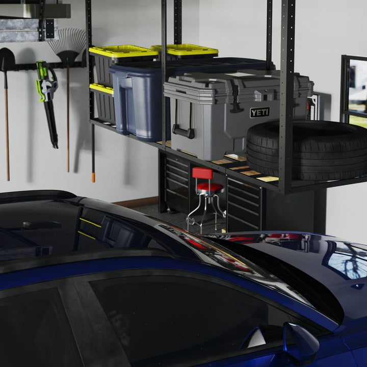 Overhead Garage Shelving 700 lbs | Faber Easy Installation
