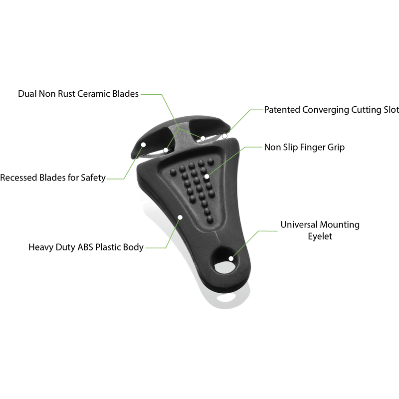 Line Cutterz Ceramic Blade Zipper Pull