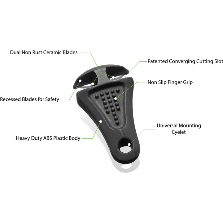 Line Cutterz Ceramic Blade Zipper Pull