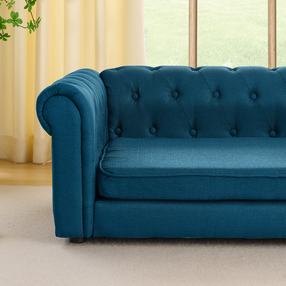 Big Dog Rectangular Pet Bed - Dark Blue