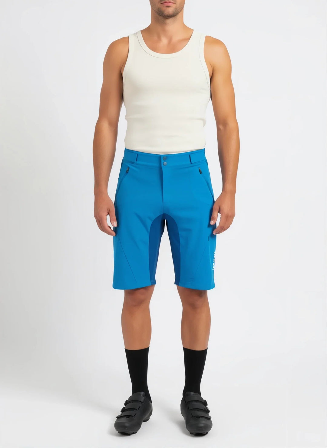 Urban Cycling Men's Gravel Grinder Cyclocross / MTB Shorts - Flex Soft Shell Shorts with Zip Pockets and Vents
