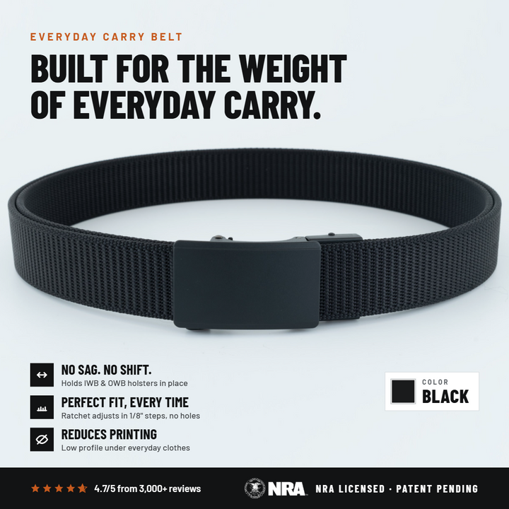 2ND AMEN Force 1.0 EDC Gun Belt 1.5"