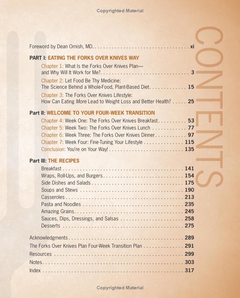 The Forks Over Knives Plan: How to Transition to the Life-Saving, Whole-Food, Plant-Based Diet Spiral Bound