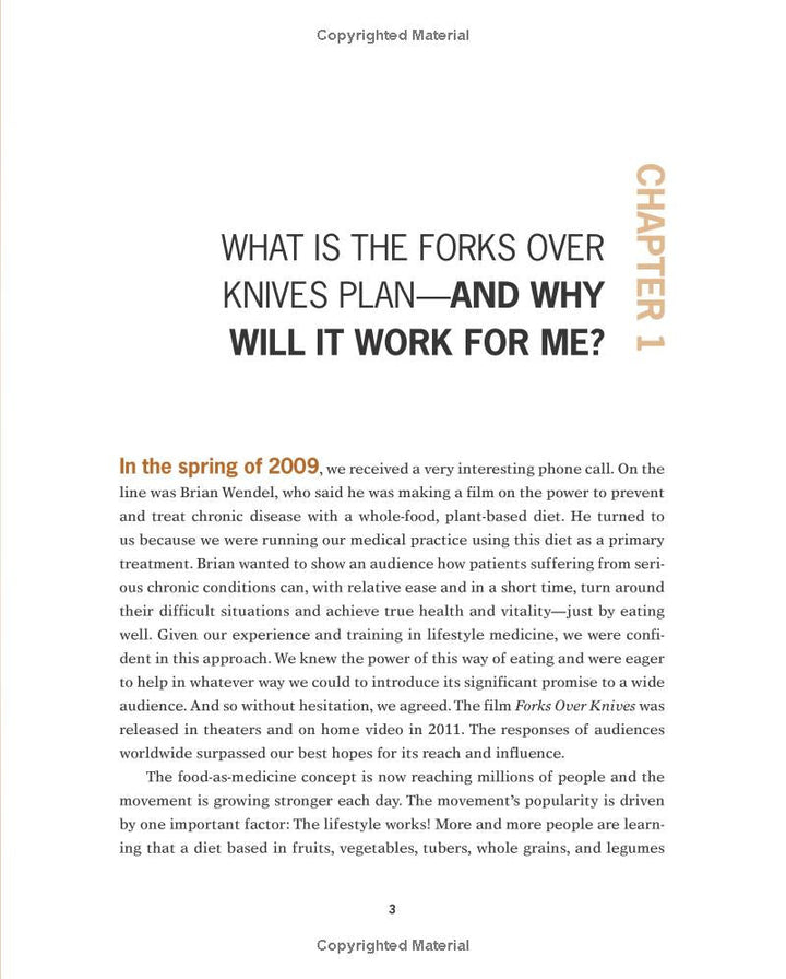The Forks Over Knives Plan: How to Transition to the Life-Saving, Whole-Food, Plant-Based Diet Spiral Bound