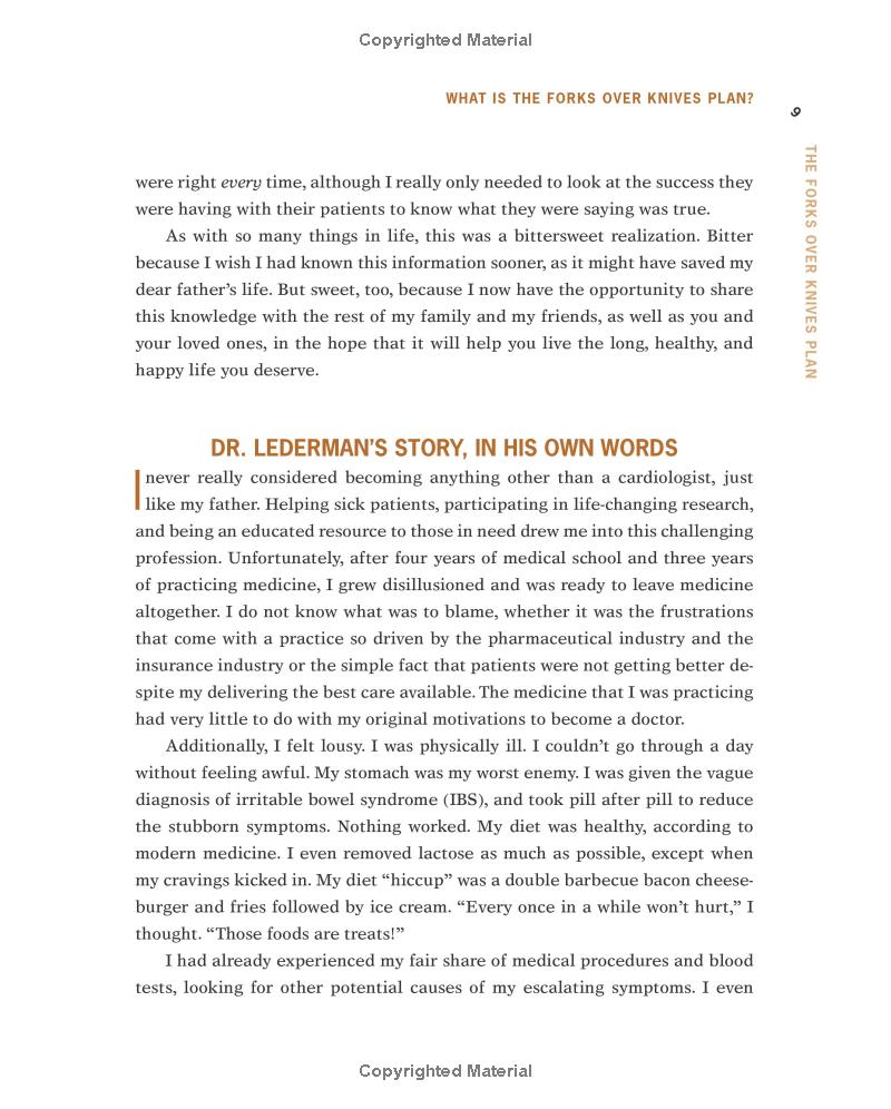 The Forks Over Knives Plan: How to Transition to the Life-Saving, Whole-Food, Plant-Based Diet Spiral Bound