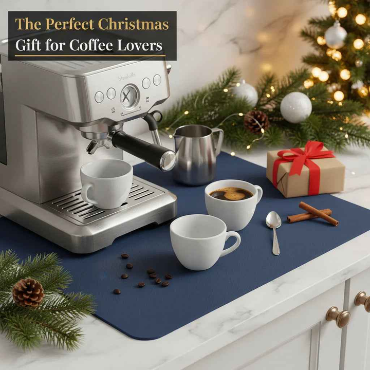 Strabella Navy Dish Drying Mat - Absorbent & Quick Dry