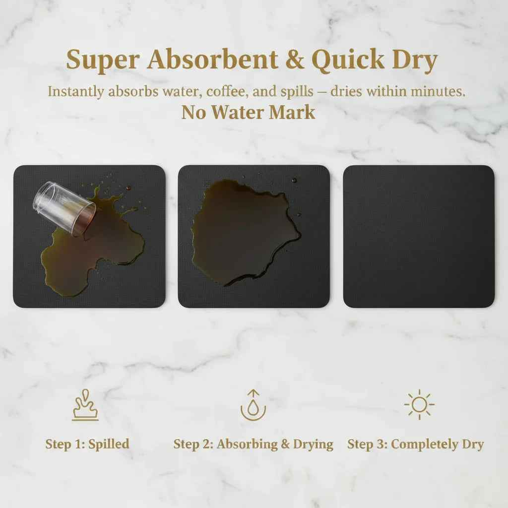 Absorbent Non-Slip Dish Drying Mat | Strabella Kitchen